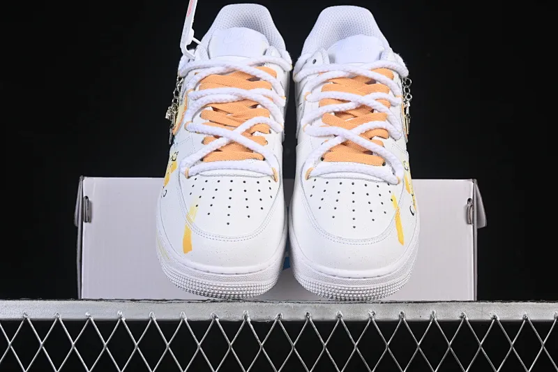 All categories Nk Air Force 1 Air Force series Nk Air Force 1 Low Air Force low-top Nike Air Force 1'07 Low "Leo" Hand-painted graffiti twelve constellations series Leo Air Force One low-top casual sneakers Constellation 723-822